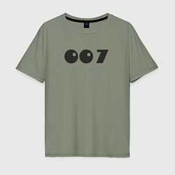 Мужская футболка оверсайз Number 007