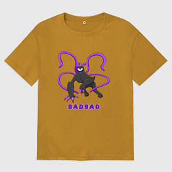 Футболка оверсайз мужская Badbad - монстр из Детского сада Банбана, цвет: горчичный