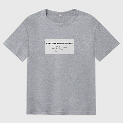 Мужская футболка оверсайз Креатин моногидрат