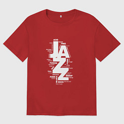Футболка оверсайз мужская Jazz Styles BW1, цвет: красный