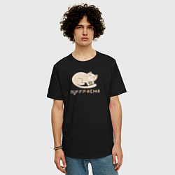 Футболка оверсайз мужская Пурнема, цвет: черный — фото 2