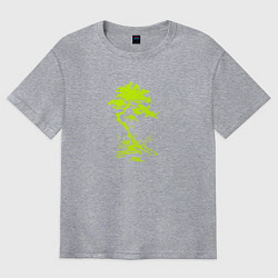 Футболка оверсайз мужская Сосна, цвет: меланж