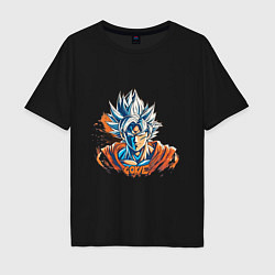 Футболка оверсайз мужская Goku, цвет: черный