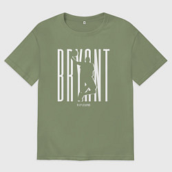 Футболка оверсайз мужская Легенда Коби Брайант, цвет: авокадо