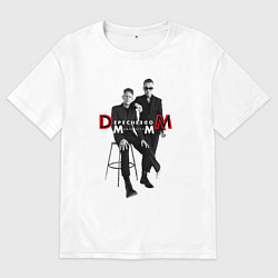 Футболка оверсайз мужская Depeche Mode - Memento Mori Two of Us, цвет: белый