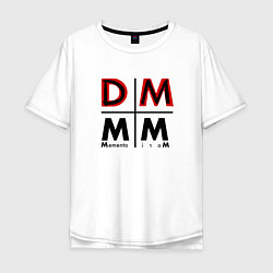 Футболка оверсайз мужская Depeche Mode - Memento Mori Logo DM, цвет: белый