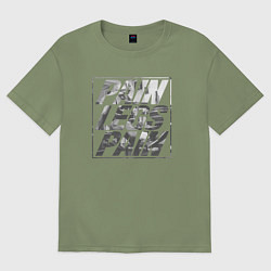 Футболка оверсайз мужская Legs day, цвет: авокадо