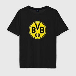 Футболка оверсайз мужская Borussia fc sport, цвет: черный