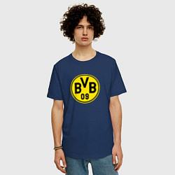 Футболка оверсайз мужская Borussia fc sport, цвет: тёмно-синий — фото 2