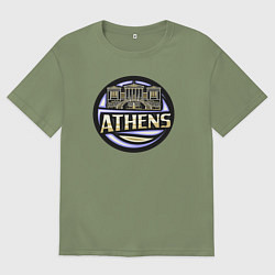 Футболка оверсайз мужская Афины, цвет: авокадо