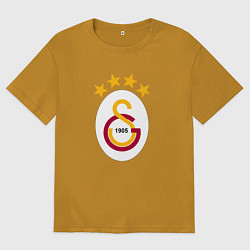 Футболка оверсайз мужская Galatasaray fc sport, цвет: горчичный
