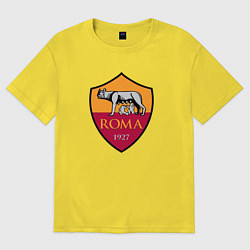 Футболка оверсайз мужская Roma sport fc, цвет: желтый