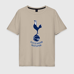 Футболка оверсайз мужская Tottenham Hotspur fc sport, цвет: миндальный