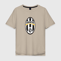 Футболка оверсайз мужская Juventus sport fc, цвет: миндальный