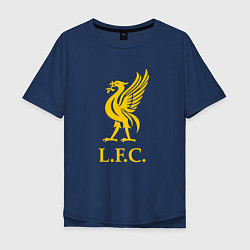 Футболка оверсайз мужская Liverpool sport fc, цвет: тёмно-синий