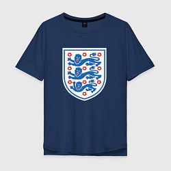 Футболка оверсайз мужская Англия фк, цвет: тёмно-синий