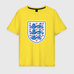 Футболка оверсайз мужская Англия фк, цвет: желтый