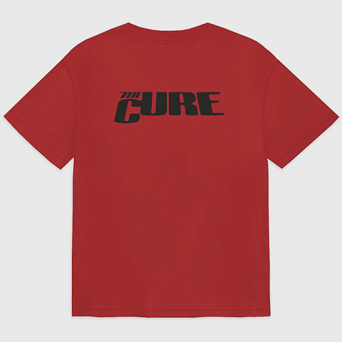 Мужская футболка оверсайз The Cure - A Band from UK / Красный – фото 2