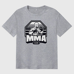Футболка оверсайз мужская MMA club, цвет: меланж