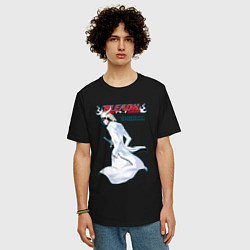 Футболка оверсайз мужская Уликиора из аниме блич, цвет: черный — фото 2