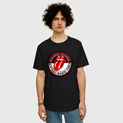 Футболка оверсайз мужская Rolling Stones established 1962, цвет: черный — фото 2