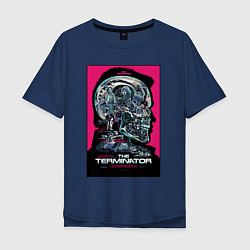 Футболка оверсайз мужская Terminator 1, цвет: тёмно-синий