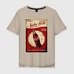 Футболка оверсайз мужская Nuka cola price, цвет: миндальный