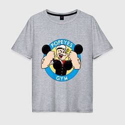 Футболка оверсайз мужская Popeye GYM, цвет: меланж