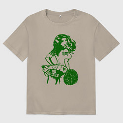 Футболка оверсайз мужская Go Celtics, цвет: миндальный