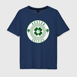 Футболка оверсайз мужская Team Celtics, цвет: тёмно-синий