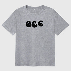 Мужская футболка оверсайз Три шестерки