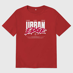 Футболка оверсайз мужская Urban edge, цвет: красный
