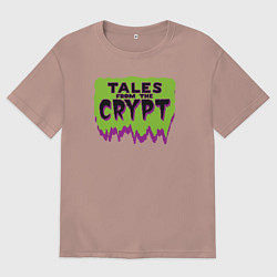 Футболка оверсайз мужская Байки из склепа, цвет: пыльно-розовый