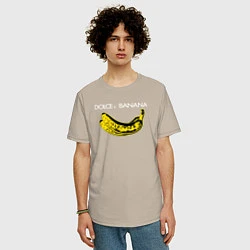 Футболка оверсайз мужская Dolce Banana, цвет: миндальный — фото 2