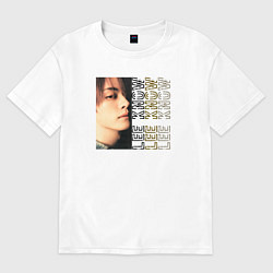 Футболка оверсайз мужская Lee Know top, цвет: белый
