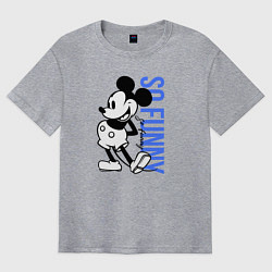 Футболка оверсайз мужская So funny Mickey, цвет: меланж