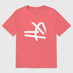 Футболка оверсайз мужская Depeche Mode - Universe tours, цвет: коралловый