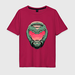 Футболка оверсайз мужская Pink Doomguy, цвет: маджента