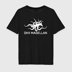 Футболка оверсайз мужская Dhv magellan death stranding 2 on the beach, цвет: черный