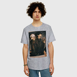 Футболка оверсайз мужская Гуан Лу Сяоши Чэн, цвет: меланж — фото 2