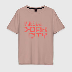 Мужская футболка оверсайз New york city streetwear