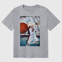 Футболка оверсайз мужская Баскетбол Тэцуя Куроко, цвет: меланж