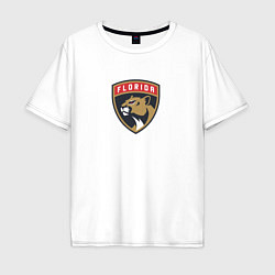 Футболка оверсайз мужская Florida Panthers NHL, цвет: белый