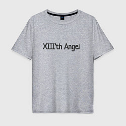 Футболка оверсайз мужская XIIIth angel, цвет: меланж