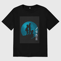 Футболка оверсайз мужская Бездомный бог Юкинэ, цвет: черный