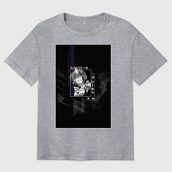 Футболка оверсайз мужская Горничная Рем, цвет: меланж