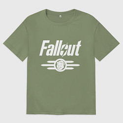 Футболка оверсайз мужская Fallout - vault 33, цвет: авокадо
