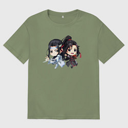 Футболка оверсайз мужская Магистр дьявольского культа Ванцзи Лань, цвет: авокадо