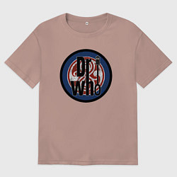 Футболка оверсайз мужская Dr Who, цвет: пыльно-розовый