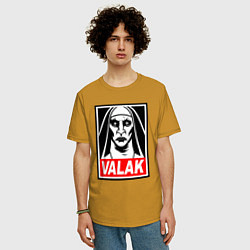 Футболка оверсайз мужская Valak, цвет: горчичный — фото 2